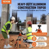 Detailed information about the product Laser Level Tripod Stand 5/8 inches-11 Thread 27.16-67.71 in Height Adjustment