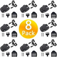 Detailed information about the product Latches Hot Tub Cover Clips Spa Replacement 8 Set Lock Straps Keys Hardware Accessories 50x46mm Fixing Kit Outdoor Pool Safety