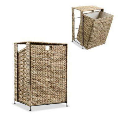 Laundry Basket 44x34x64 Cm Water Hyacinth