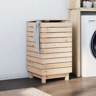 Detailed information about the product Laundry Basket 44x44x76 cm Solid Wood Pine