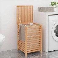 Detailed information about the product Laundry Basket 45x45x65 Cm Solid Wood Walnut