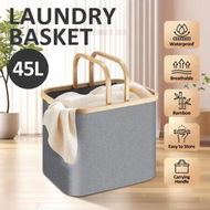 Detailed information about the product Laundry Basket Collapsible Large Washing Clothes Carrier Hamper Bathroom Organizer Foldable Toys Storage Bin with Handles 45L