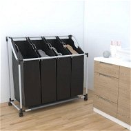 Detailed information about the product Laundry Sorter With 4 Bags Black Grey