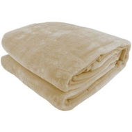 Detailed information about the product Laura Hill 600GSM Large Double-Sided Queen Faux Mink Blanket - Beige