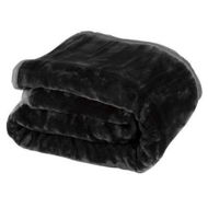 Detailed information about the product Laura Hill 800GSM Heavy Double-Sided Faux Mink Blanket - Black