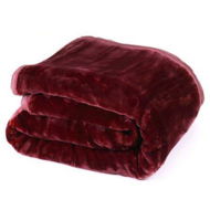 Detailed information about the product Laura Hill 800GSM Heavy Double-Sided Faux Mink Blanket - Red