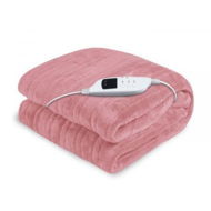 Detailed information about the product Laura Hill Heated Electric Blanket Throw Rug Coral Warm Fleece Pink
