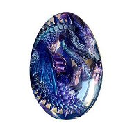 Detailed information about the product Lava Dragon Eggs Clear Dragon Egg Resin Sculpture Handmade Fire Pocket Dragon Souvenir