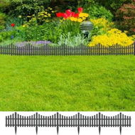 Detailed information about the product Lawn Edgings 17 pcs Anthracite 1000 cm Polypropylene