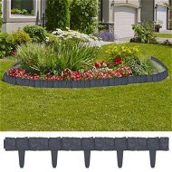 Detailed information about the product Lawn Fence Stone Look 41 pcs Plastic 10 m