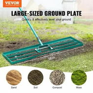 Detailed information about the product Lawn Leveling Rake, 36'x10' Level Lawn Tool, Heavy-duty Lawn Leveler with 78' Steel Extended Handle, Yard Leveling Rake Suit for Garden, Golf Lawn, Farm