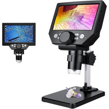 LCD Digital Microscope 4.3 Inch 1080P 10 Megapixels 1-1000X Magnification Zoom Wireless USB Stereo Microscope Camera 10MP Camera Video Recorder With HD Screen.