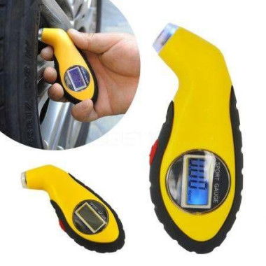 LCD Digital Tire Tyre Air Pressure Gauge Tester Tool For Motorcycle Car Van