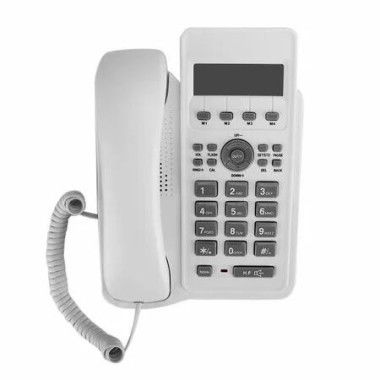LCD Screen Caller Home Hotel Office Bussiness Call Center Phone Destop Caller ID Call Waiting Phones Home Office Hotel White