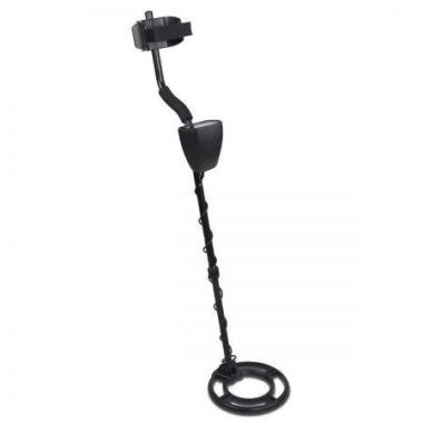 LCD Screen Metal Detector With Headphones - Black