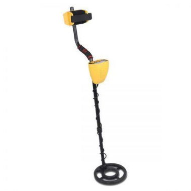 LCD Screen Metal Detector With Headphones - Yellow