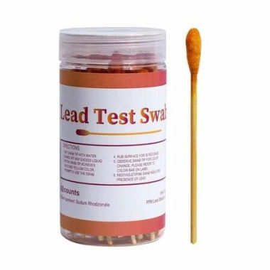 Lead Test Kit 60 Swabs Paint Instant All Painted Surfaces Ceramics Dishes Metal Wood Rapid 30 Second Results Home Safety Detection Pro Swab