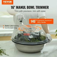 Detailed information about the product Leaf Bowl Trimmer 16'' Manual Bud Trimmer with Stainless-Steel Blades