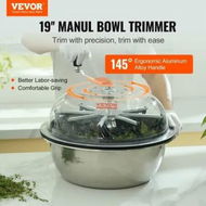 Detailed information about the product Leaf Bowl Trimmer 19'' Manual Bud Trimmer with Stainless-Steel Blades