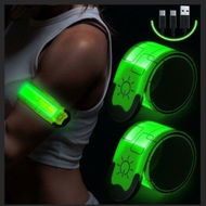 Detailed information about the product LED Armband Rechargeable for Running Walking at Night,Running Lights for Runners,Running Lights,High Visibility Reflective Running Gear Adjustable Light Up Bands for Men Women Kids (Green,2 Pack)