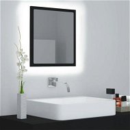 Detailed information about the product LED Bathroom Mirror Black 40x8.5x37 Cm Acrylic.