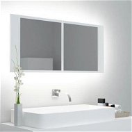 Detailed information about the product LED Bathroom Mirror Cabinet White 100x12x45 Cm Acrylic