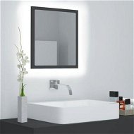 Detailed information about the product LED Bathroom Mirror Grey 40x8.5x37 Cm Acrylic.