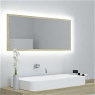 Detailed information about the product LED Bathroom Mirror Sonoma Oak 100x8.5x37 Cm Acrylic.
