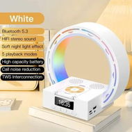 Detailed information about the product LED Bluetooth Speaker,Wireless Charging Ambient Light Speaker,Digital Clock Alarm Clock,Birthday Gift for Bedroom/Lighting