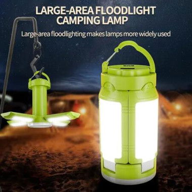 LED Camping Tent Lantern for Power Outage,Folding Survival Tent Light Battery Operated LED Survival Lantern Flashlight with 4 Light Modes for Outdoor Use