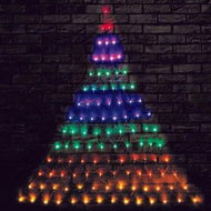 Detailed information about the product LED Christmas Tree Rainbow Wall Net Lights