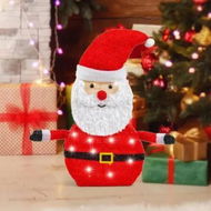 Detailed information about the product LED Collapsible Tinsel Santa 70cm Twinkling