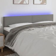 Detailed information about the product LED Headboard Dark Grey 200x5x78/88 cm Fabric