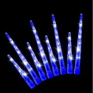 Detailed information about the product LED Icicle Tube Lights 24-Pack Available in 2 Colors - Blue