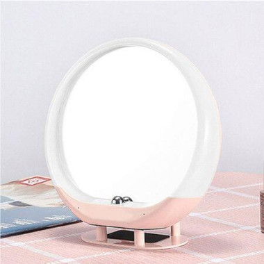 LED Makeup Mirror With Bluetooth Speaker Setting Adjustable Brightness With USB Charging Audio Cable