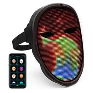 Detailed information about the product LED Mask For Kids Women Men Halloween LED Transforming Face Mask Festival LED Light Up Mask