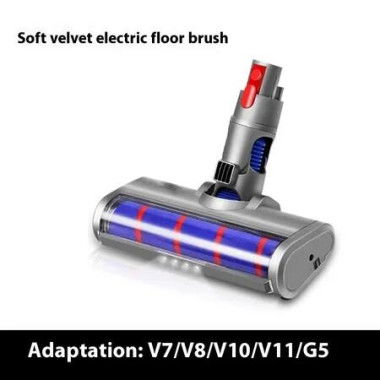 LED Motorhead for Dyson v7/V8/V10/V11/G5 Head Replacement with Soft Roller for Hard Floor Dust Detection Power Brush Vacuum Attachment