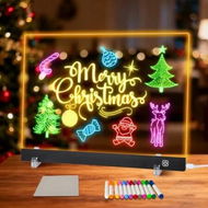 Detailed information about the product LED Note Board with Colors,40 x 30 cm Led Drawing Board for Kids,Light Up Acrylic Dry Erase Boards with Stand,Christmas & Birthday Gifts,Black