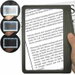 LED Page Magnifier Large 4X Ultra Bright 12 Anti Glare Dimmable Eye Strain Relief Reading Small Prints Low Vision Aid Tool. Available at Crazy Sales for $19.99
