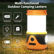 Detailed information about the product LED Rechargeable Emergency Flashlight Lantern Waterproof Tent Light with 12 Light Modes Detachable Portable Camping