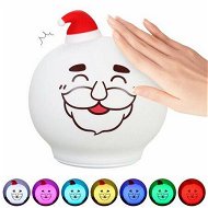 Detailed information about the product LED Silicone Patting Control Christmas Santa Lamp Changeable Colors Night Light For Kids Room