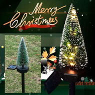 Detailed information about the product LED Solar Lawn Light Snowflake Christmas Tree Lamps Ground Plug Outdoor Courtyard Landscape Lighting Color