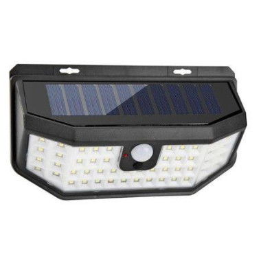 LED Solar Outdoor Motion Sensor Lights Upgraded Solar Panel 3 Modes (Security/Permanent On All Night/Smart Brightness Control) With Wide Angle.