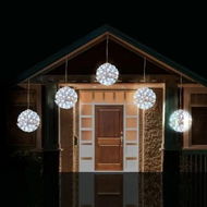 Detailed information about the product LED Twinkle Petal Balls 10cm 5-Pack Cool-Warm White or Multicolor - Multicolor