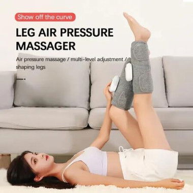 Leg Massager Electric Wireless Rechargeable Air Compression Calf Relax Muscles 360 Degree Pressure Circulation Massaging Relief