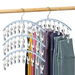 Legging Organizer for Closet,Metal Yoga Pants Hangers 4 Pack w/10 Clips Holds 20 Leggings,Space Saving Hanging Closet Organizer,Blue. Available at Crazy Sales for $29.99