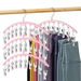 Legging Organizer for Closet,Metal Yoga Pants Hangers 4 Pack w/10 Clips Holds 20 Leggings,Space Saving Hanging Closet Organizer,Pink. Available at Crazy Sales for $29.99