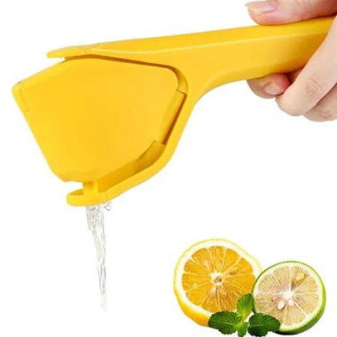 Lemon Squeezer, Hand Citrus Press, Folds Design For Saving Space Storage, Easy to Make Juice, Yellow
