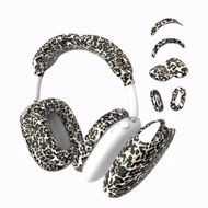 Detailed information about the product Leopard Print Style 4 Piece Set Apple Airpods Max Silicone Printed Earphone Protective Case