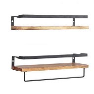 Detailed information about the product Levede Floating Shelf Brackets Towel Rail Rack Display Shelves Wall Mount Rack